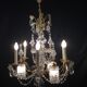 Chandelier bronze and crystal
