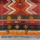Vintage Turkish Mini Kilim 93x43 cm Wool Small Kelim Runner, shabby Chic