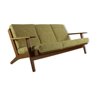 Hans Wegner three seater sofa in oak for Getama Denmark