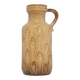 Vintage sand & brown west germany can vase scheurich