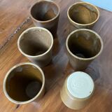 6 sandstone cups