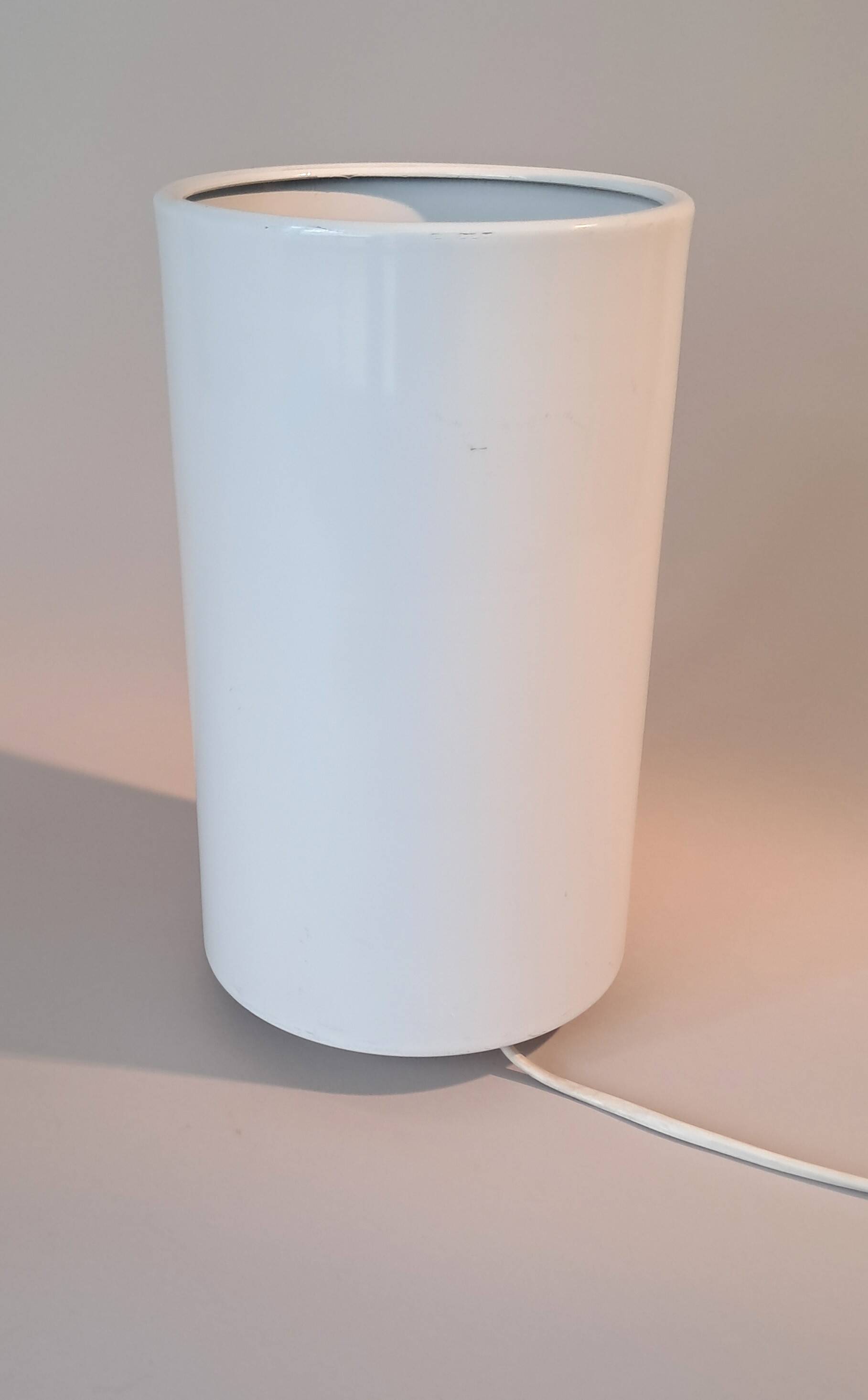 White metal tea light lamp, 1970.