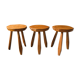 Set of 3 stools, brutalist current