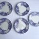 Dessert plates Sarreguemines model Jardinière 19th century
