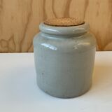 White stoneware pot Selency x Monoprix Croisé Laroche