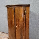 18th century hanging corner cupboard in oak and marquetry circa 1780