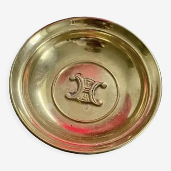 Old ashtray Celine gilded bronze decorative object vintage design old