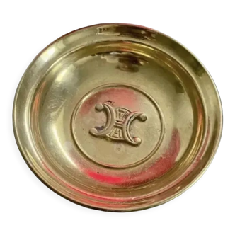 Ancien cendrier Celine bronze doré objet de déco design vintage old