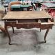 Louis XV desk with walnut burl.