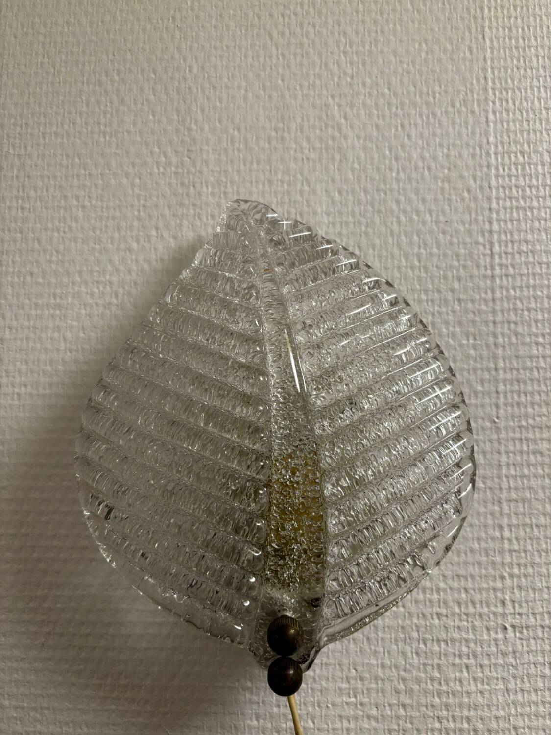 Murano wall light "leaf" by BAROVIER ET TOSO