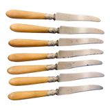 Art Nouveau steel and bakelite knives