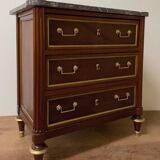 Commode en acajou de style louis xvi d époque du xix ème siècle