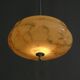Art Deco pendant light, marbled with chrome suspension, 1930s