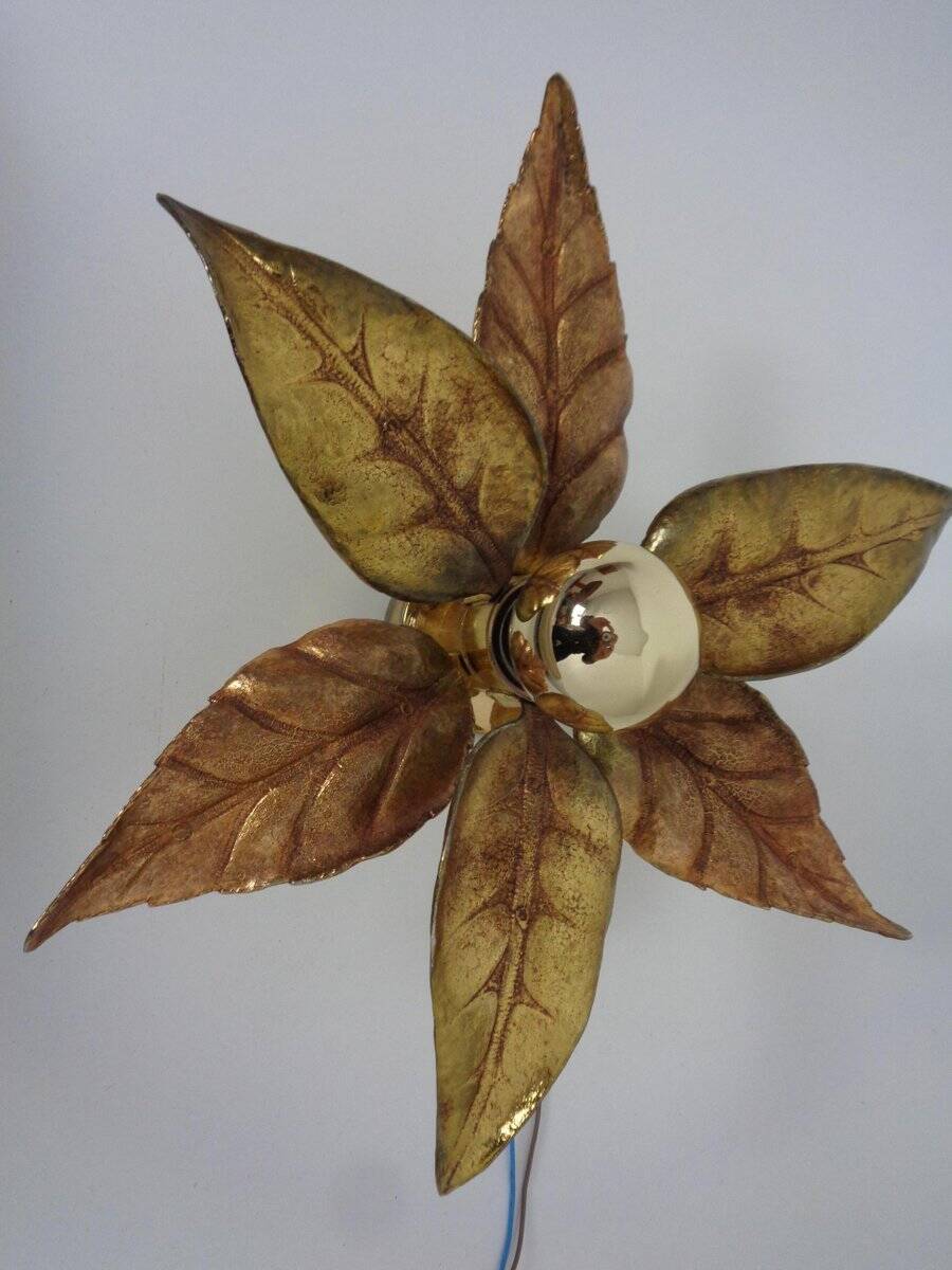Hollywood Regency Wall Lamp by Willy Daro for Massive, Belgium, 1970s