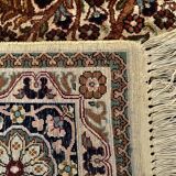 Tapis Iranien ancien en laine et soie 210x119cm