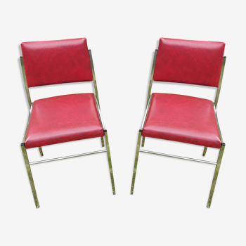 Paire de chaises design vintage