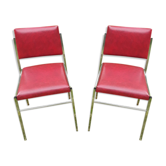 Paire de chaises design vintage
