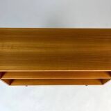 Danish teak shelf sideboard lowboard vinyl vintage mid-century