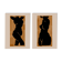 Paire d’estampes, art mural silhouette féminine. Lot de deux, 50x70cm