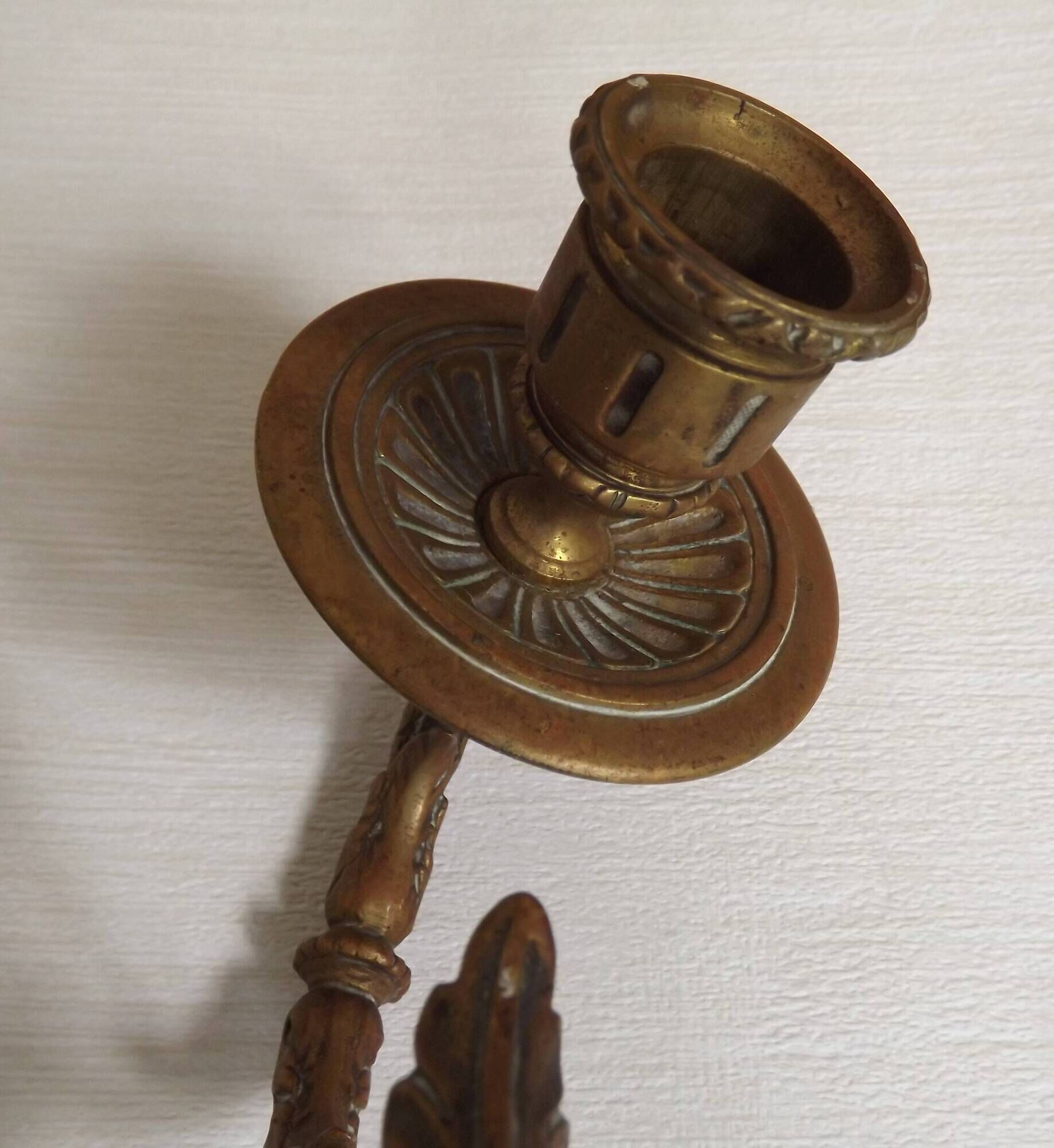Pair of French Antique Signed GAVEAU 12 Double Piano Candle Sconces