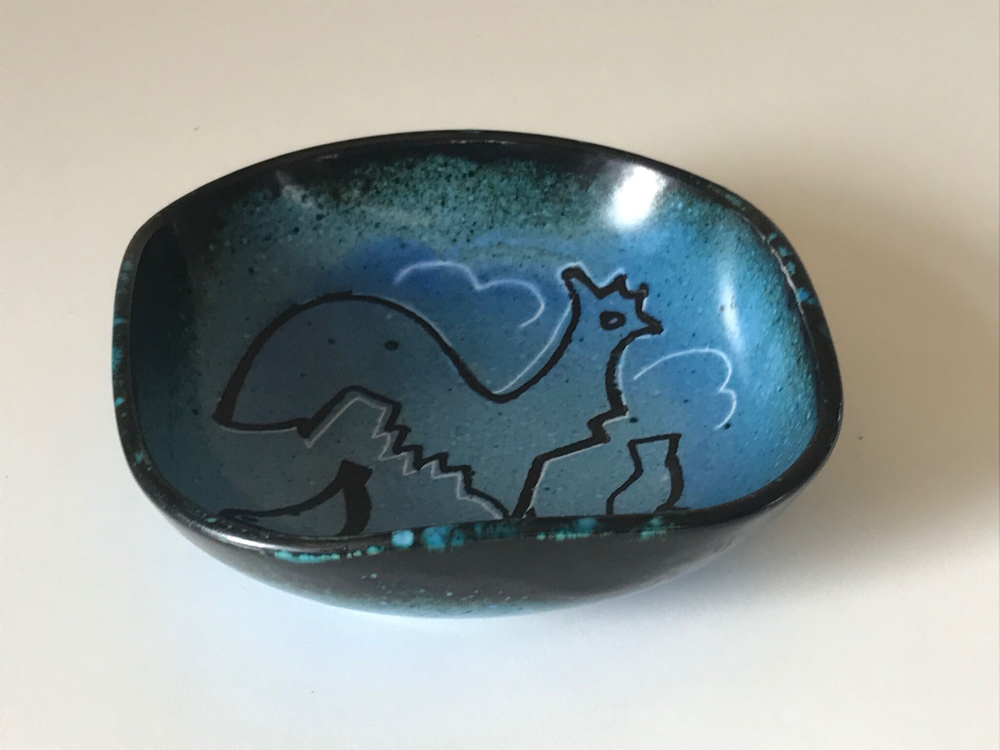 Ceramic cut signed design 60s