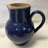 Blue stoneware pitcher