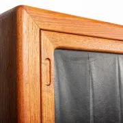 XL Danish sideboard in teak, oak and leatherette, 280 cm, by Nana Ditzel 1960.