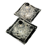 Murano wall lamps Polifemo by Angelo Brotto for Esperia, Italy, 1970s, set of 2