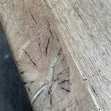 Pair of solid oak farm benches