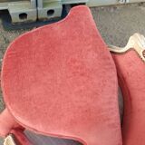 Paire de fauteuils anciens style Louis XV