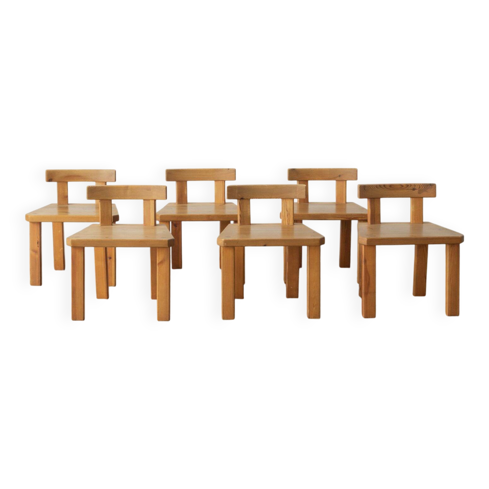 Roland Wilhelmsson, ensemble de six chaises de salle à manger