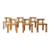 Roland Wilhelmsson, ensemble de six chaises de salle à manger