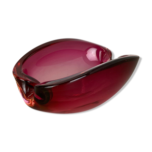 Cendrier verre de Murano « Rose », italie, années 1970