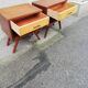 Pair of vintage bedsides 1 drawer