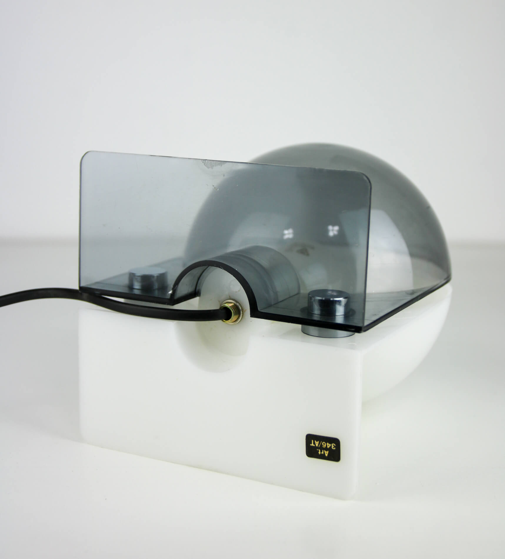 Lampe de table Sirio gris et blanc de Guzzini