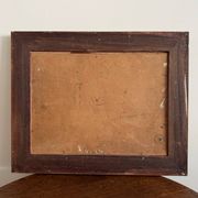 Huile sur carton "Le Croisic jetée en bord de mer", début XXe