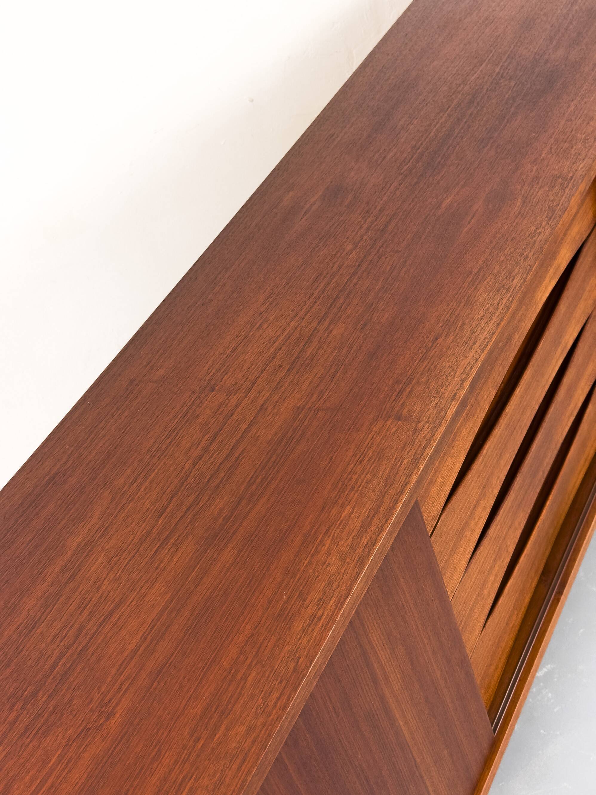 Vintage Sideboard in Teak with Drawers and Sliding Doors, 1960s