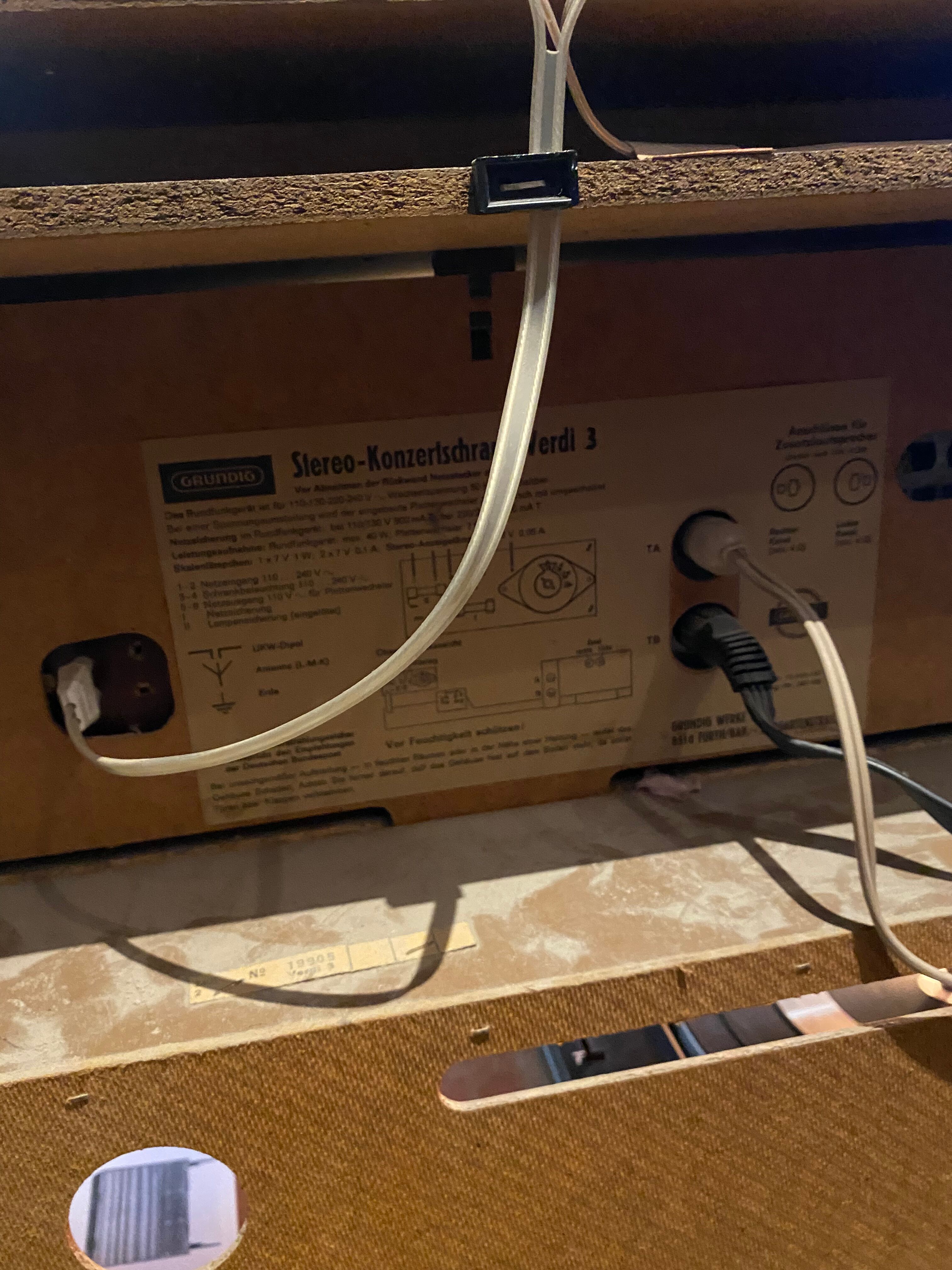 Vintage grundig radio cabinet