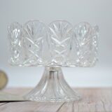 Crystal fruit cup with rounded edges