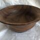 large vintage wooden salad bowl, Scandinavian design