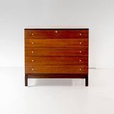 Design Wood Chest of Drawers, Ennio Fazzoli for MIM Roma , Italy 1960s