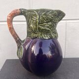 Eggplant Barbotine Pitcher