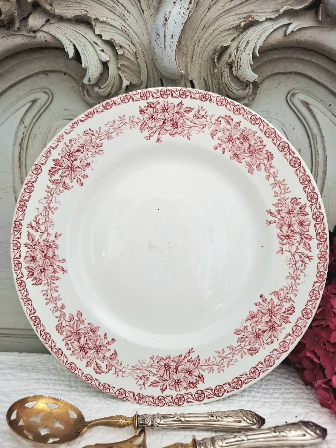 Ironstone earthenware plate