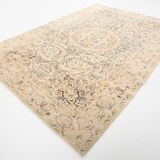 Tapis persan 8x12 Beige & Khaki 60s, 242x355Cm