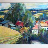 The gouache village