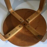 Scandinavian wooden top stool