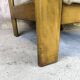Fauteuil vintage en bois et laine