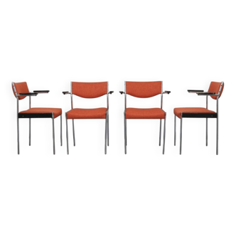 4 chaises de salle à manger par Thereca, années 1960