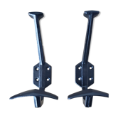 Black iron pateres