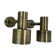 2 of 4 minimalist solid Brass "tube" SPOT Ceiling wall Lights, Italy 1970s